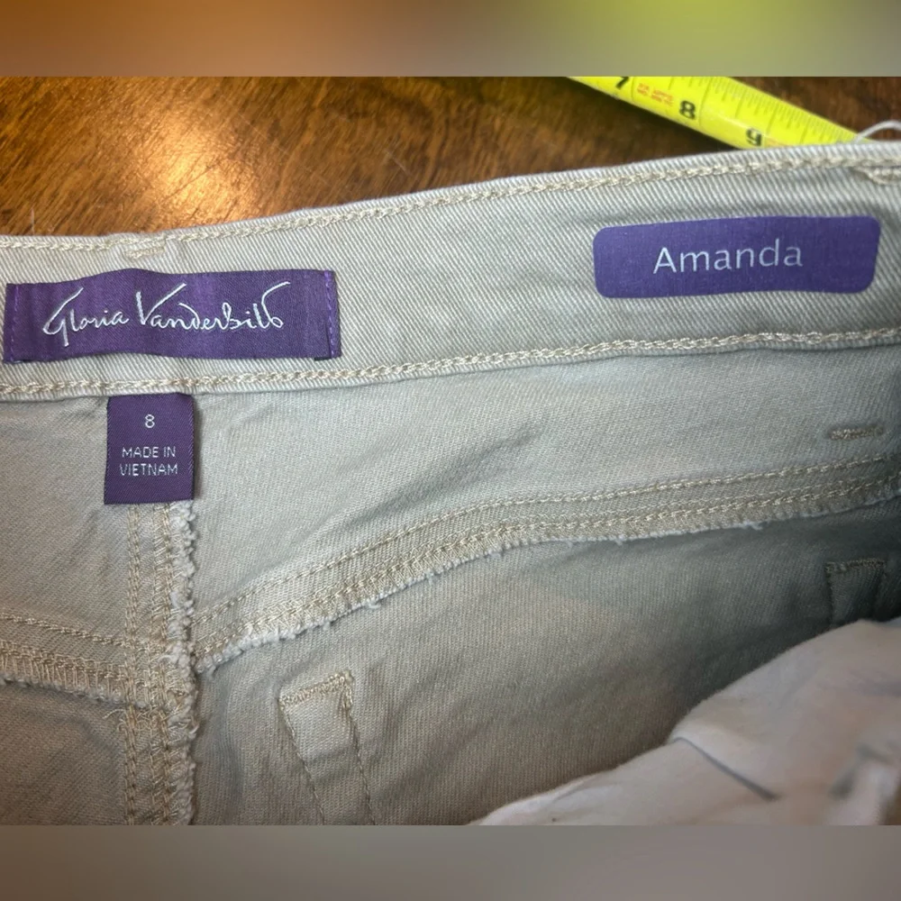 High Rise Amanda Jeans - Tan Pants